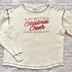 Vintage Y2K Men’s Christmas Cheer Waffle Knit Shirt